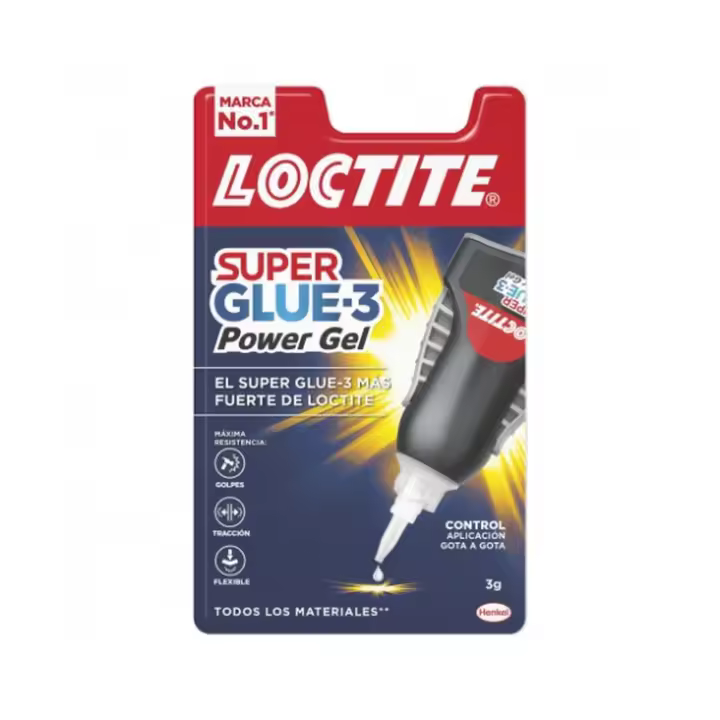 LOCTITE SUPERGLUE-3 CONTROL POWER GEL BL 3 GR LOCTITE 2641843 - 1