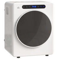 HOMCOM Secadora de Evacuación 4 KG Secadora de Ropa 1000W Función Antiarrugas Función Esterilizar Temporizador Pantalla LED Táctil Tambor Inox Blanco - details 0