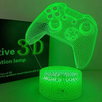 Lámpara De Ilusión 3D Control De Juego Luz Nocturna Para Habitación De Juegos Decoración Para Habitación De Niños Regalos De Navidad Y Cumpleaños Para Niños Y Niñas - details 1
