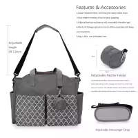 Bolsa de Pañales para Bebé de Gran Capacidad Bolsa de Maternidad Impermeable Multifuncional Portátil para Cuidado del Bebé Material de Poliéster - details 23