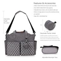 Bolsa de Pañales para Bebé de Gran Capacidad Bolsa de Maternidad Impermeable Multifuncional Portátil para Cuidado del Bebé Material de Poliéster - details 23