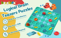 Juego De Tablero Educativo Para Familia Logical Road Builder STEM Actividad Inteligente Juguete De Rompecabezas Para Niños Montessori Temprano - details 0