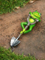 1pc Creativo Shovel De Rana Conejo Tortuga Gnome Para Jardín Interior Y Exterior Decoración De Bonsái Y Artesanía - details 2