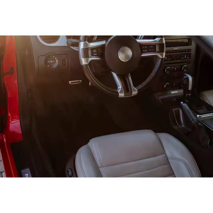 Alfombrillas delanteras negras para Mazda 626 V GF familiar, liftback, sedán (1997-2002) - 1