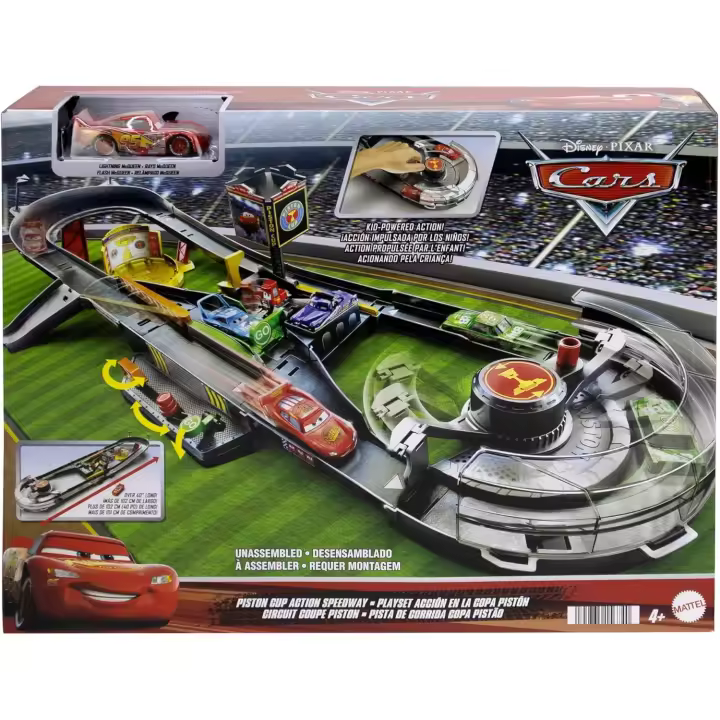 Cars Pista de Carreras Copa Pistón Mattel HPD81 - 1