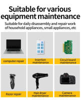 Juego De Destornilladores De Precisión 12 En 1 Con Bits De Torx Y Phillips Mini Herramienta De Reparación Portátil Para Drones Gafas Cámara PC - details 7