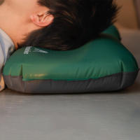 Almohada De Viaje Ergonómica Autoinflable Para Acampar Almohada De Cuello Protector Con Funda Portátil Almohada De Seda 19D TPU 30D Tejido - details 3