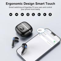 Auriculares Inalétricos Bluetooth,Auriculares Bluetooth 5,3 con 4 Micrófonos HD Estéreo HiFi, Resistant IPX7 Al Agua - details 3