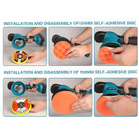 21V Cordless Car Polisher 6 Gears Electric Polishing Waxing Machine With Lithium Battery For Repairing Scratches Wireless Sander Polish Tool - details 2