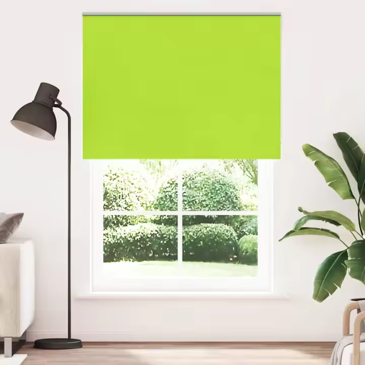 Estor Enrollable Opaco hojas verde 165x230cm Tela Ancho 161,6cm - 1