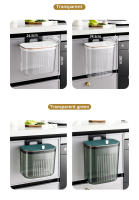 Basurero De Pared De 8/11L Con Tapa Resistente Al Agua Para Cocina Y Baño Basurero Estrecho Reciclable De ABS Montado En La Pared - details 9