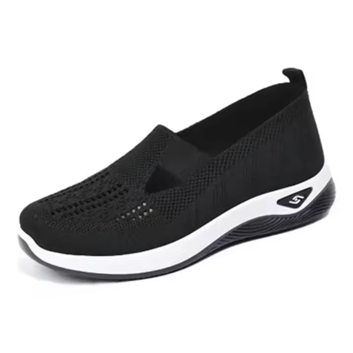 Zapatos De Mujer Casual Cómodos De Verano Con Suela Suave Y Transpirable Zapato Plano Con Agujeros Para Mujer Zapatos De Tela CANVAS Con Suela De Goma - 1