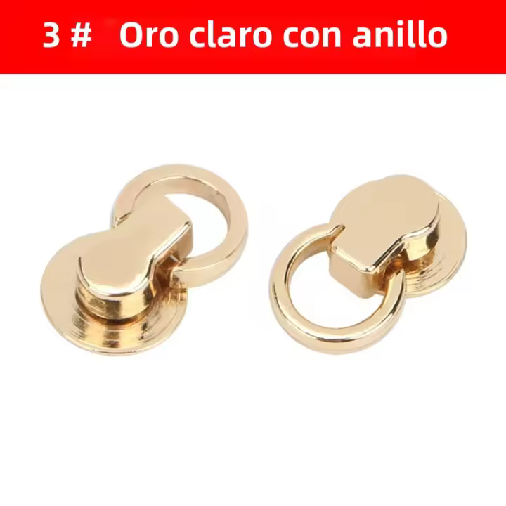Anclaje De Manija De Cadena De Bolso En Forma De D Metal Accesorio De Hardware Para Bolsos Clip Lateral De Anillo D - 1