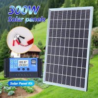 Kit De Energía Solar 300W Con Panel De Polícr��talo De 12V Conjunto Completo Para Carga USB Ideal Para Viajes Al Aire Libre Y Energía De Reserva - details 3