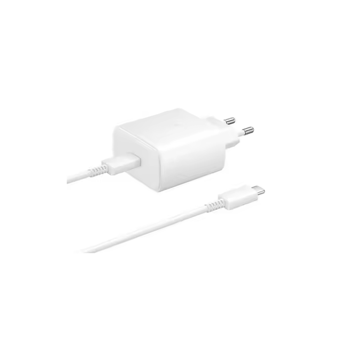 Cargador Samsung EP-TA845XW de 45W con Cable USB C Blanco Carga Rápida - 1