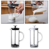 Tetera De Café Francesa 480ml Kesoto Para Oficina Y Camping Con Filtro De Café Pot Y Froter De Leche Material De Vidrio - details 2