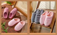 Pantuflas De Peluche Cálidas Para Hombres Y Mujeres Antideslizantes Suaves Comodidad Plana Para El Hogar Interior Dormitorio - details 24