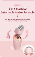 Afeitadora Corporal Para Mujer Recargable USB Eliminación De Pelo Painless Trimmer Para Cara Piernas Axilas Y Bikini Afeitadora De Pubis - details 3