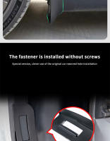 Defensas De Barro De Fibra De Carbono Mate Negro Para Tesla Model Y 2020-2023 Sin Necesidad De Perforar Agujeros Accesorios De Coche - details 3