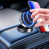 Soporte De Teléfono Para Coche Con Imán Fuerte Y Base Redonda Plegable De 720° Compatible Con Todos Los Teléfonos Móviles Soporte Universal Para Interior Del Coche - details 5