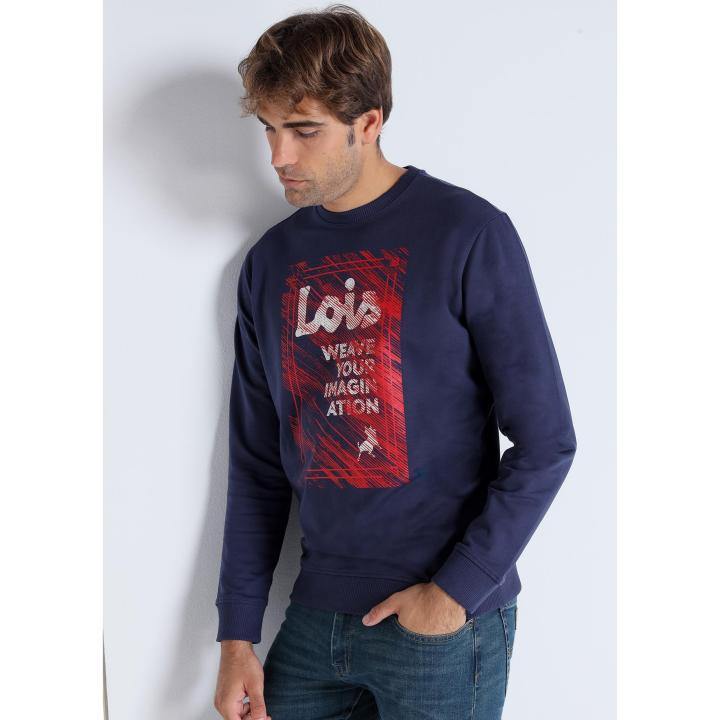 Sudadera gráfica LOIS JEANS con cuello caja