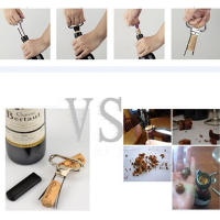 Abrepuertas Portátil De Acero Inoxidable Herramienta De Extracción De Tacos De Madera Mano Tipo Pumpe Para Barra Accesorios - details 2