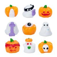 5Pcs Mini 3D Decoración De Halloween Bat Pumkin Fantasma Resina Miniatura Ornamentos Para Casa De Muñecas Accesorios DIY - details 8