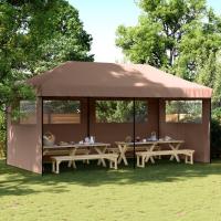 vidaXL Tienda de fiesta plegable Pop-Up 3 paredes laterales tienda Color Burdeos,  Terracota,  Beige y mas - details 4
