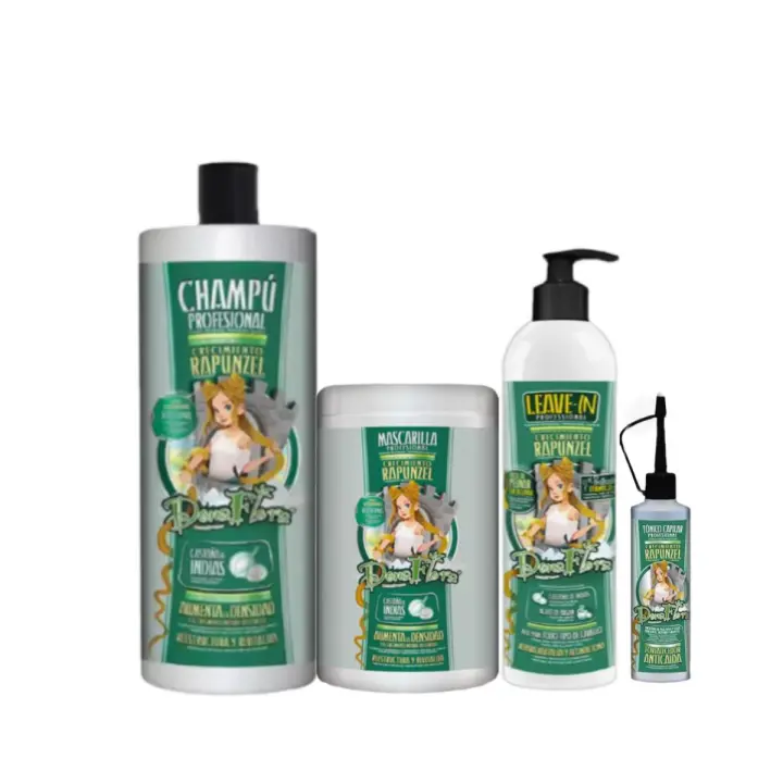 PACK PROMOCIONAL DONA RAPUNZEL CHAMPU 1000 ML,MASCARILLA 1000 ML,LEAVE-IN 500 ML Y TONICO 70 ML. - 1