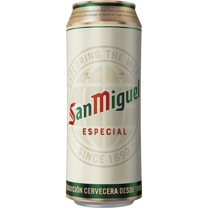 San Miguel Especial Lager Cerveza Lata de 50 cl*24 5.4% Volumen de Alcohol - 1