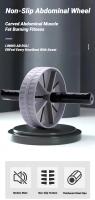 1Pcs Abdominal Wheel Resistente Al Desgaste Con Rodillos Antideslizantes Equipo De Ejercicio Para Fortalecimiento De Músculos Entrenamiento De Fitness Uso Doméstico Silencioso - details 0