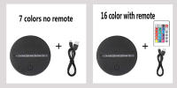Lámpara De Noche 3D Ilusión LED Con Control Táctil Cambio De Color 16 Para Decoración Del Hogar Regalo Para El Día Del Niño - details 6