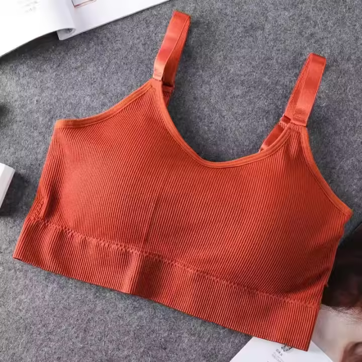 Sujetador De Mujer Sin Aros De Talla Completa Transpirable Para Dormir Y Fitness Top Deportivo De Alta Calidad Confortable Para Correr - 1