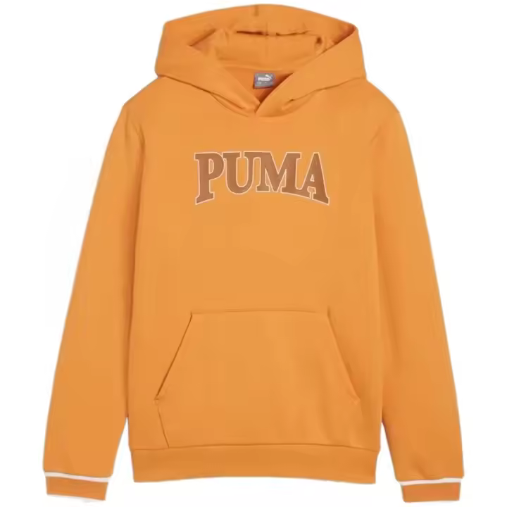 Sudadera con Capucha Puma Squad para niños unisex en color naranja - 1