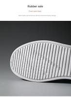 Zapatos De Cuero Para Hombre Cómodos Casuales Negocios Blancos Deportivos Sin Cordones Antideslizantes Para Oficina Talla Real - details 6