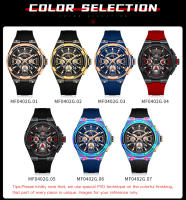 Reloj De Pulsera Deportivo Para Hombre MINI FOCUS De Lujo Con Correa De Silicona Resistente Al Agua Y Cronógrafo Movimiento De Cuarzo - details 2