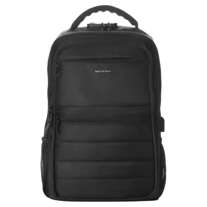 Mochila vention krkb0 para portátiles hasta 17"/ impermeable/ puerto usb/ antirrobo/ negra - 1