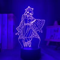 Lámpara De Noche Anime Demon Slayer Mitsuri Kanroji Figura 3D Iluminación Para Decoración De Dormitorio Regalo De Cumpleaños - details 19