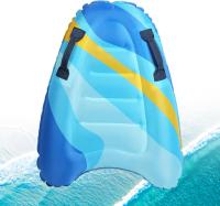 Tabla de bodyboard hinchable portátil para niños con asas, plegable, 75 x 65 x 15 cm, tabla de surf para niños, para playa, surf, piscina, natación, verano, deportes acuáticos - details 0