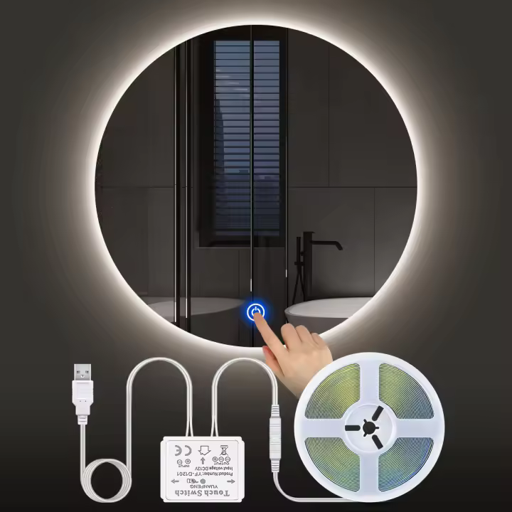 Luces LED COB USB 5V Para Espejo De Maquillaje Y Mesa De Vestir Sensor Táctil Dimmer Iluminación Trasera Para Baño Y Dormitorio - 1
