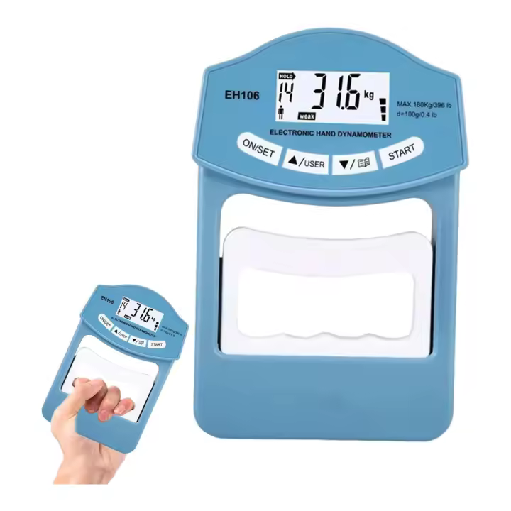 ER Dinamómetro Electrónico de mano, Dinamómetro de 396 lb/180 kg, Dinamómetro digital de mano, Pantalla LED, Dinamómetro digital de mano with cable de carga USB - 1