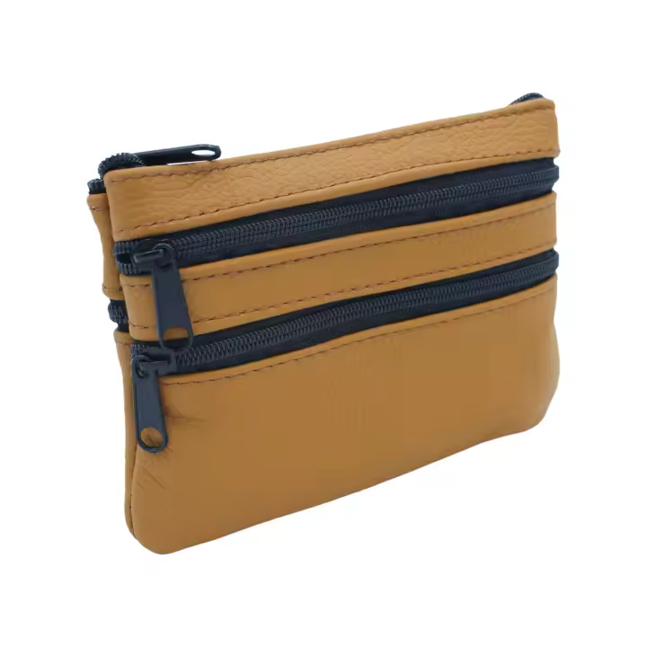 Monedero  de Cuero con 4 Compartimentos - MONEDERO UNISEX - Piel Auténtica - Cómodo, Ligero y Versátil - Varios Colores - 1