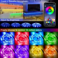 Tira De Luces LED RGB 5V USB 5M 10M Con Control WiFi Bluetooth Para Iluminación De Habitación De Niños Pared Cocina Cadena De Luces - details 2