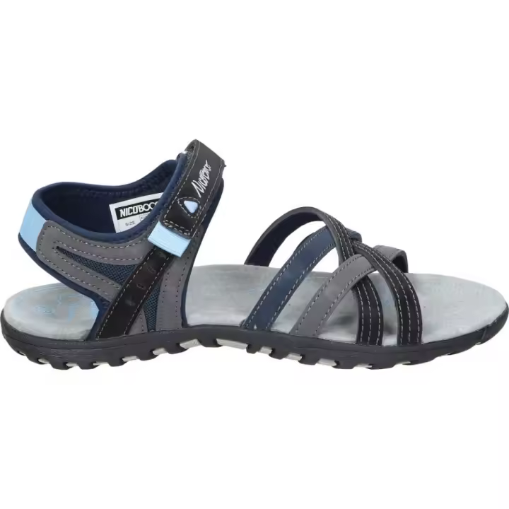 NICOBOCO | Sandalia Nicoboco Calery 25 para Mujer – Sandalia Plana en Color Negro – Sandalia de Verano con Cierre de Velcro – Estilo Casual – Cómodas y Ligeras – Versátiles - 1