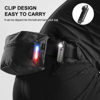 Luz De Emergencia LED Roja Y Azul Con Clip Recargable USB Luz De Seguridad Intermitente Para Hombro Torcha De Aviso Para Bicicleta Luz De Cola De Seguridad - details 9