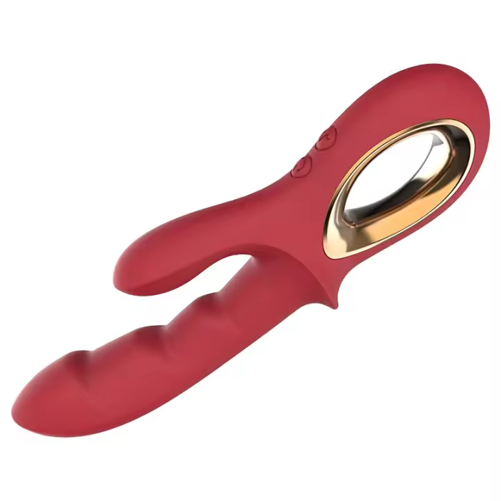 Vibrador Doble Para Mujeres Con 12 Velocidades Ajustables Material De Silicona Y Placa Estimulador De Clítoris Y Punto G Juguete Sexual - 1