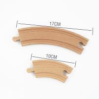 Accesorios De Pista De Tren De Madera Compatible Con Todas Las Marcas De Trenes Pista De Ferrocarril De Madera Para Juegos Educativos Para Niños Aged 4-6 - details 12