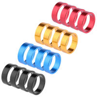 5pcs Anillas De Espaciador De Manillar De Bicicleta Aleación De Aluminio MTB Mountain Road Bike Frente Rueda Partes Ciclismo 10mm - details 0