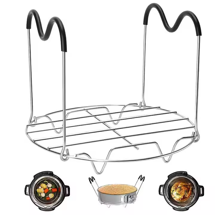 Salvamanteles de vapor con Mangos de silicona resistente al calor compatible con las - 1
