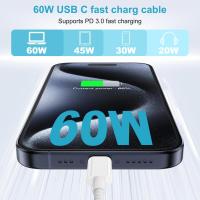 Cable USB C Carga Rapida para iPhone 15 16 Pro Max/Plus/15/16,iPad Pro/Air, 3M Cable USB C a USB C 60W Cable iPhone 15 16 Cable Cargador Tipo C Carga Rapida para Samsung Galaxy S24 S23 S22 S21, - details 1